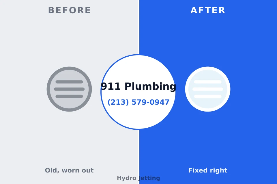 Before and after: plumbing repair Gueydan, LA